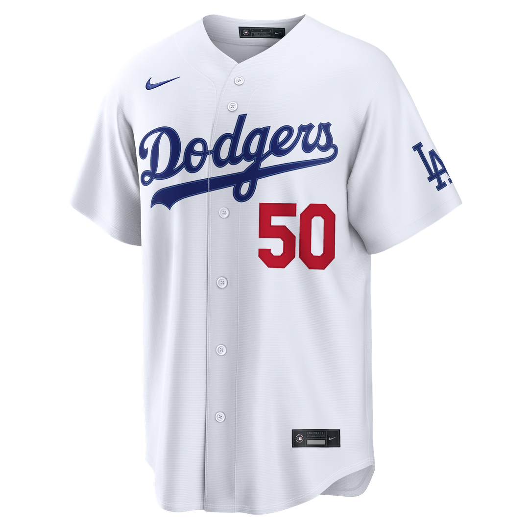 Los Angeles Dodgers Mookie Betts Home Stadium Jersey - White