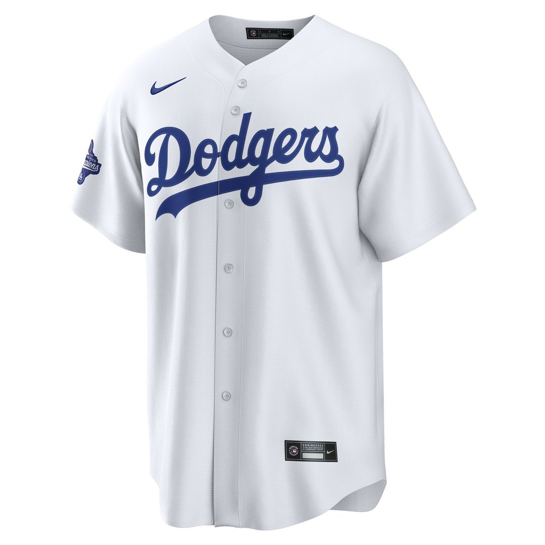 Los Angeles Dodgers Clayton Kershaw Home 2025 World Series Champions Replica Jersey - White