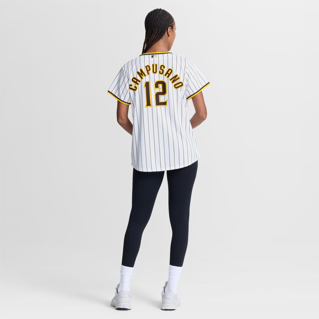 San Diego Padres Luis Campusano Women's Home Replica Jersey - White