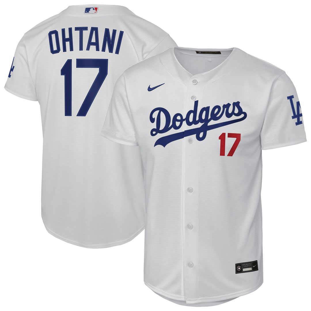 Los Angeles Dodgers Shohei Ohtani Youth Home Stadium Jersey - White