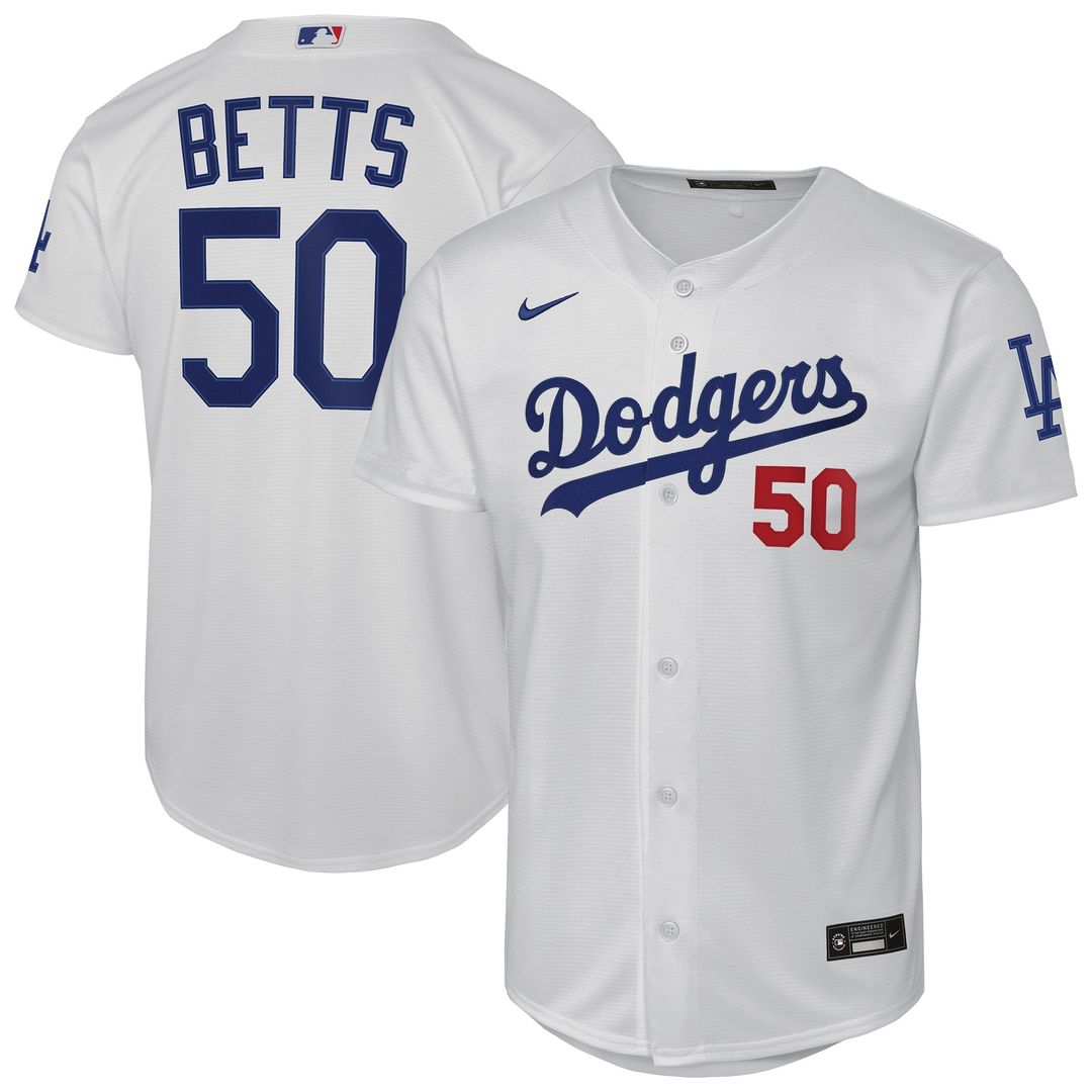 Los Angeles Dodgers Mookie Betts Youth Alternate Stadium Jersey - Royal