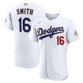 Los Angeles Dodgers Will Smith 2026 Gold Collection Authentic Jersey - White