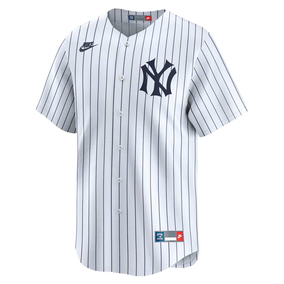 New York Yankees Mickey Mantle Throwback Cooperstown Limited Jersey - White