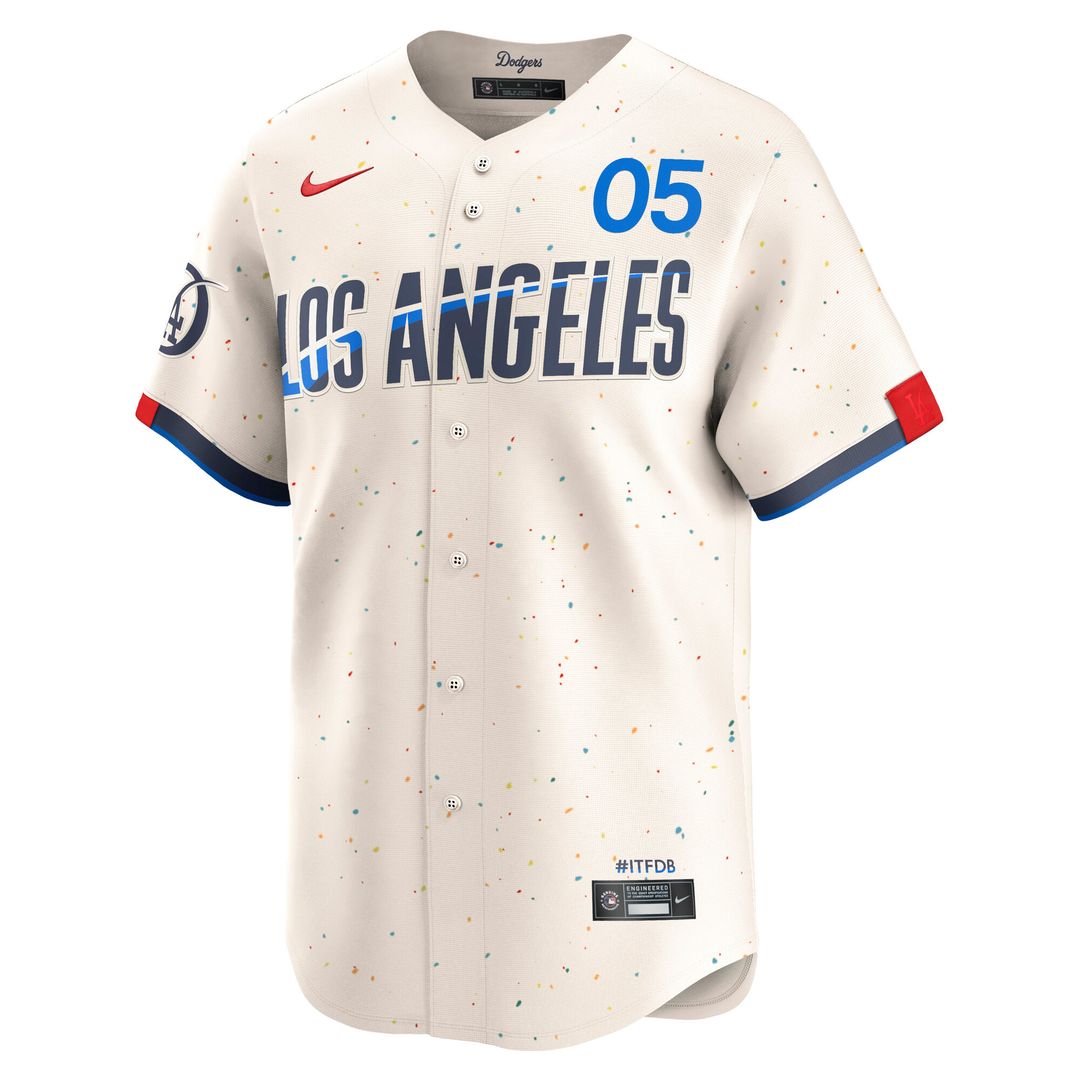 Los Angeles Dodgers Freddie Freeman City Connect Limited Jersey - Cream