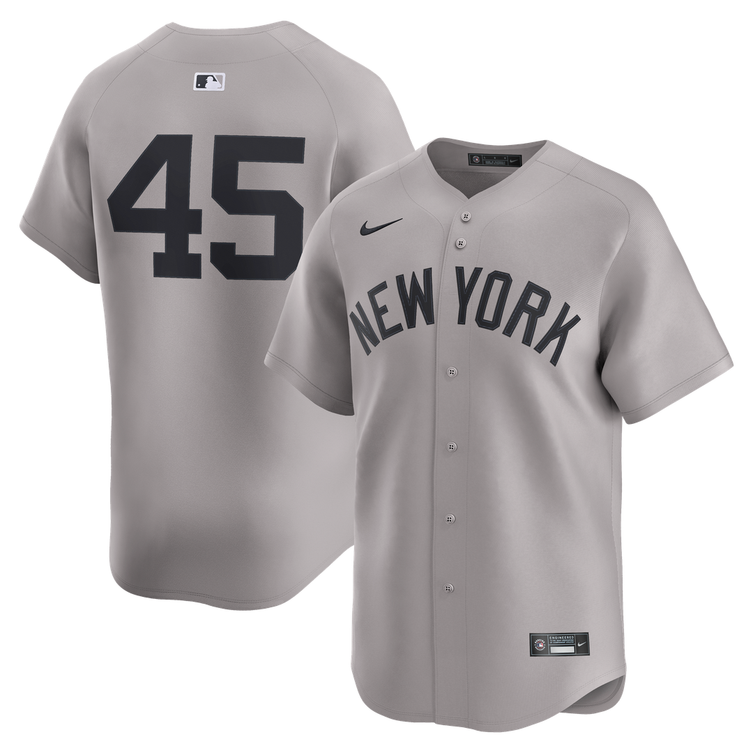 New York Yankees Gerrit Cole Road Limited Jersey - Gray