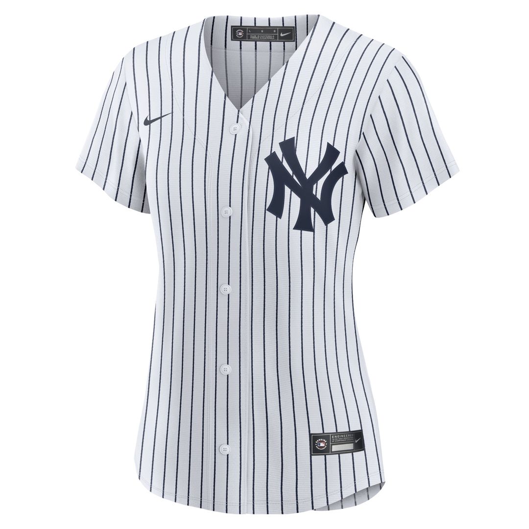New York Yankees Derek Jeter Women's Home Replica Jersey - White/Navy